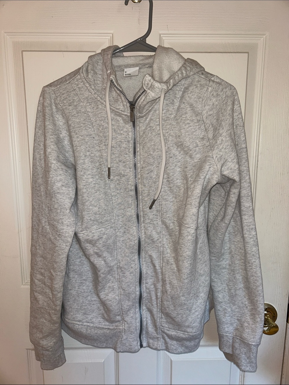 all in motion Light Gray Hooded Zip Jacket